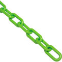 Global Industrial Plastic Chain Barrier, 1-1/2&quot;x50'L, Safety Green