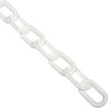 Global Industrial Plastic Chain Barrier, 2&quot;x50'L, White