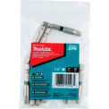 Makita Impact XPS 1/4&quot; Square 2&quot; Socket Adapter, Retention Ball, Matte Nickel,10/Pk Bulk