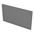 Durham Wall Mountable Pegboard Panel With (10) 8&quot; Pegboard Hooks, 34-3/4&quot;W x 1&quot;D x 20-3/4&quot;H - Gray