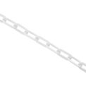 Global Industrial Plastic Chain Barrier, 1-1/2"x50'L, White