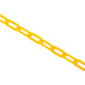 Global Industrial Plastic Chain Barrier, 1-1/2"x50'L, Yellow