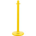 Global Industrial Medium Duty Plastic Stanchion Post, 41&quot;H, Yellow
