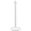 Global Industrial Medium Duty Plastic Stanchion Post, 41&quot;H, White