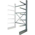 Global Industrial Single Sided Heavy Duty Cantilever Add-On Rack, 2&quot; Lip, 72&quot;Wx46&quot;Dx120&quot;H