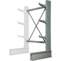 Global Industrial Single Sided Medium Duty Cantilever Add-On Rack, 2" Lip, 48"Wx33"Dx72"H