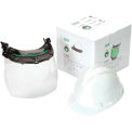MSA V-Gard&reg; Accessory System Kit with V-Gard Cap, White, For Slotted Caps with Clear PC Visor