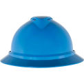 MSA V-Gard&reg; 500 Hat Vented 6-Point Fas-Trac III, Blue - Pkg Qty 20