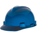 MSA V-Gard&reg; Slotted Cap With 1-Touch Suspension, Blue - Pkg Qty 20