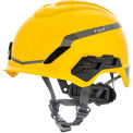 MSA V-Gard&reg; H1 Safety Helmet, Novent Fas-Trac&reg; III Pivot, ANSI, CSA, EN397, Yellow