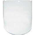 MSA V-Gard&reg; Visor, PC, Clear, Molded, 9.25&quot;W x 17&quot;L x .098&quot;H, Anti-Fog/Anti-Scratch - Pkg Qty 5