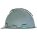MSA V-Gard&reg; Slotted Cap With 1-Touch Suspension, Navy (Gray) - Pkg Qty 20