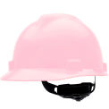 MSA V-Gard&reg; Slotted Cap With Fas-Trac III Suspension, Pink - Pkg Qty 20