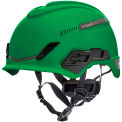 MSA V-Gard&reg; H1 Safety Helmet, Trivent Fas-Trac&reg; III Pivot, ANSI, EN12492, Green