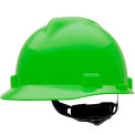 MSA V-Gard&reg; Slotted Cap With Fas-Trac III Suspension, Bright Lime Green - Pkg Qty 20