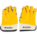 Global Industrial PVC Chip Safety Gloves, Yellow