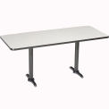 Counter Height Breakroom Table, Gray, 72&quot;L x 36&quot;W x 36&quot;H