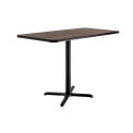 Counter Height Restaurant Table, Charcoal, 48&quot;L x 30&quot;W x 36&quot;H