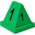 Numbered Cones, 1-20, 4-1/2&quot;L x 4-1/2&quot;W x 4-3/8&quot;H, Green