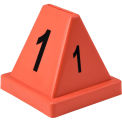 Numbered Cones, 1-20, 4-1/2"L x 4-1/2"W x 4-3/8"H, Red