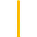 Global Industrial Ribbed Bollard Sleeve, 4" Dia. x 56"H, Yellow