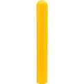 Global Industrial Ribbed Bollard Sleeve, 6&quot; Dia. x 56&quot;H, Yellow