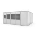 Global Industrial Modular Inplant Office W/3 Windows, Class C, 16&#39;Wx20&#39;D, Gray