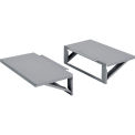 Side Shelf Kit For Global Industrial Computer Cabinet, Dark Gray, Set Of 2