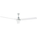 Global Industrial 60" Industrial Ceiling Fan, 4 Speed, 9150 CFM, 120V, White