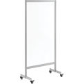Global Industrial&#153; Clear Mobile Divider, Acrylic, 30&quot;W x 60&quot;H