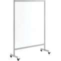 Global Industrial&#153; Clear Mobile Divider, Acrylic, 43&quot;W x 60&quot;H