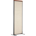 Global Industrial Deluxe Freestanding Office Partition Panel, 24-1/4&quot;W x 97-1/2&quot;H, Tan