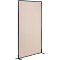 Global Industrial Freestanding Office Partition Panel, 36-1/4"W x 96"H, Tan