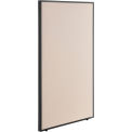 Global Industrial Office Partition Panel, 36-1/4&quot;W x 60&quot;H, Tan
