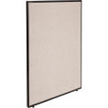 Global Industrial Office Partition Panel, 48-1/4&quot;W x 60&quot;H, Tan