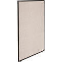Global Industrial Office Partition Panel, 48-1/4"W x 72"H, Tan