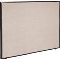 Global Industrial Office Partition Panel, 60-1/4"W x 42"H, Tan