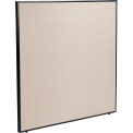 Global Industrial Office Partition Panel, 60-1/4&quot;W x 60&quot;H, Tan