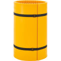 Global Industrial Column Wrap Protector For 24&quot; Dia. Column, 44&quot;W x 48&quot;H, 2 Sheets, Yellow