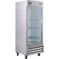 Nexel Reach In Freezer, Glass Door, 23 Cu. Ft.