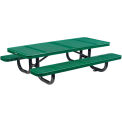 Global Industrial 6' Rectangular Kids Picnic Table, Perforated Metal, Green