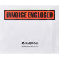 Global Industrial Panel Face Envelopes, &quot;Invoice Enclosed&quot;, 4-1/2&quot;L x 5-1/2&quot;W, Orange, 1000/Pk