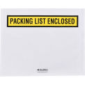 Global Industrial Panel Face Envelopes, &quot;Packing List Enclosed&quot;, 12&quot;L x 10&quot;W, Yellow, 500/Pack