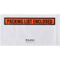 Global Industrial Panel Face Envelopes, &quot;Packing List Enclosed&quot;, 5-1/2&quot;Wx10&quot;L, Orange, 1000/Pk