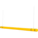 Adjustable Clearance Bar, 104&quot; to 120&quot; L, Yellow With Black Tape, HDPE