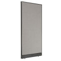 Global Industrial Electric Office Partition Panel, 36-1/4"W x 100"H, Gray