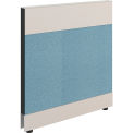 Global Industrial Modular Partition Base Panel, 36"W x 38"H, Blue