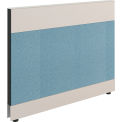 Global Industrial Modular Partition Base Panel, 48"W x 38"H, Blue