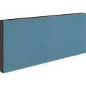 Modular Partition Stacking Panel with Fabric, 36&quot;W x 16&quot;H, Blue