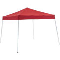 Global Industrial Portable Pop-Up Canopy, Slant-Leg, 10'L x 10'W x 8'11&quot;H, Red